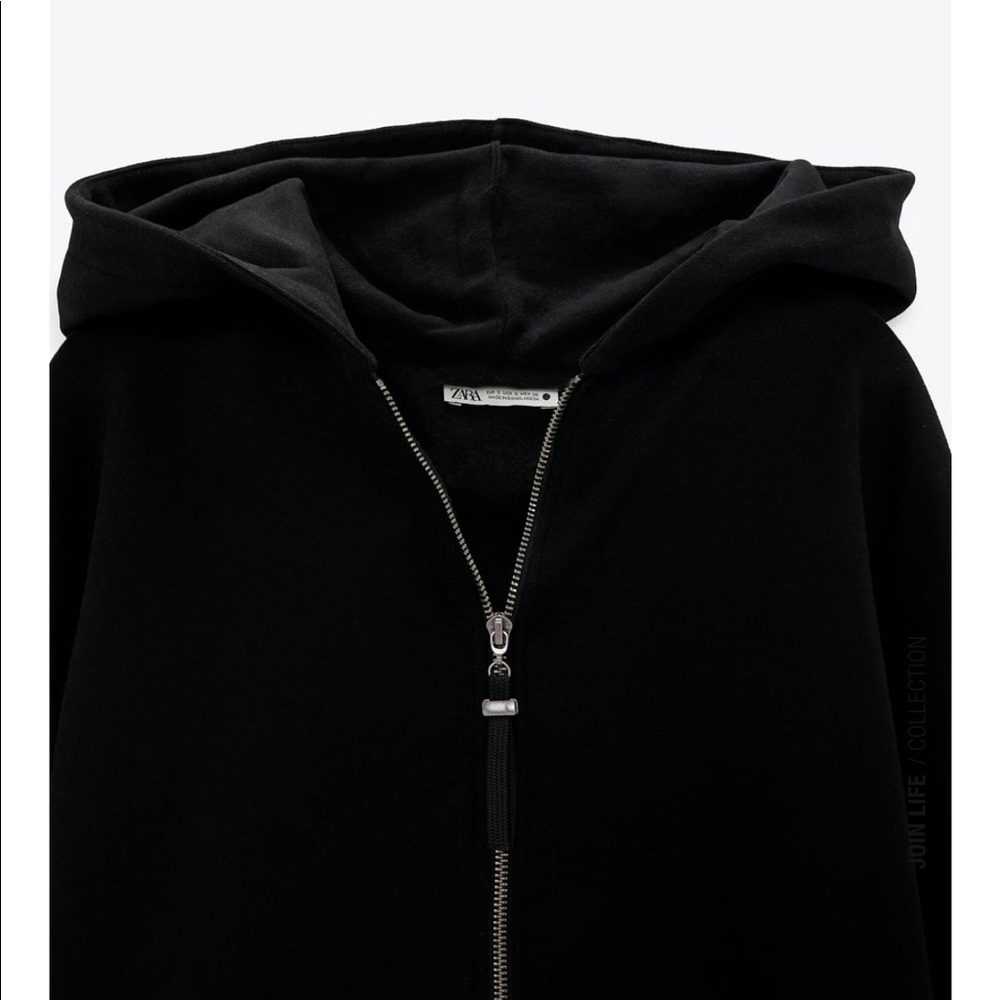 Zara hooded plush coat - Picture 3 of 5